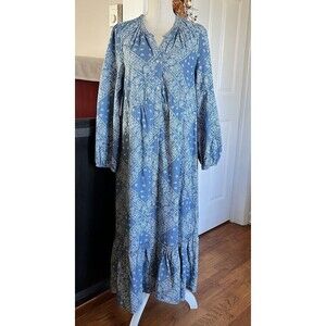 Daily Thread Maxi Dress Women Med Prairie Peasant Patchwork Tiered Cottagecore